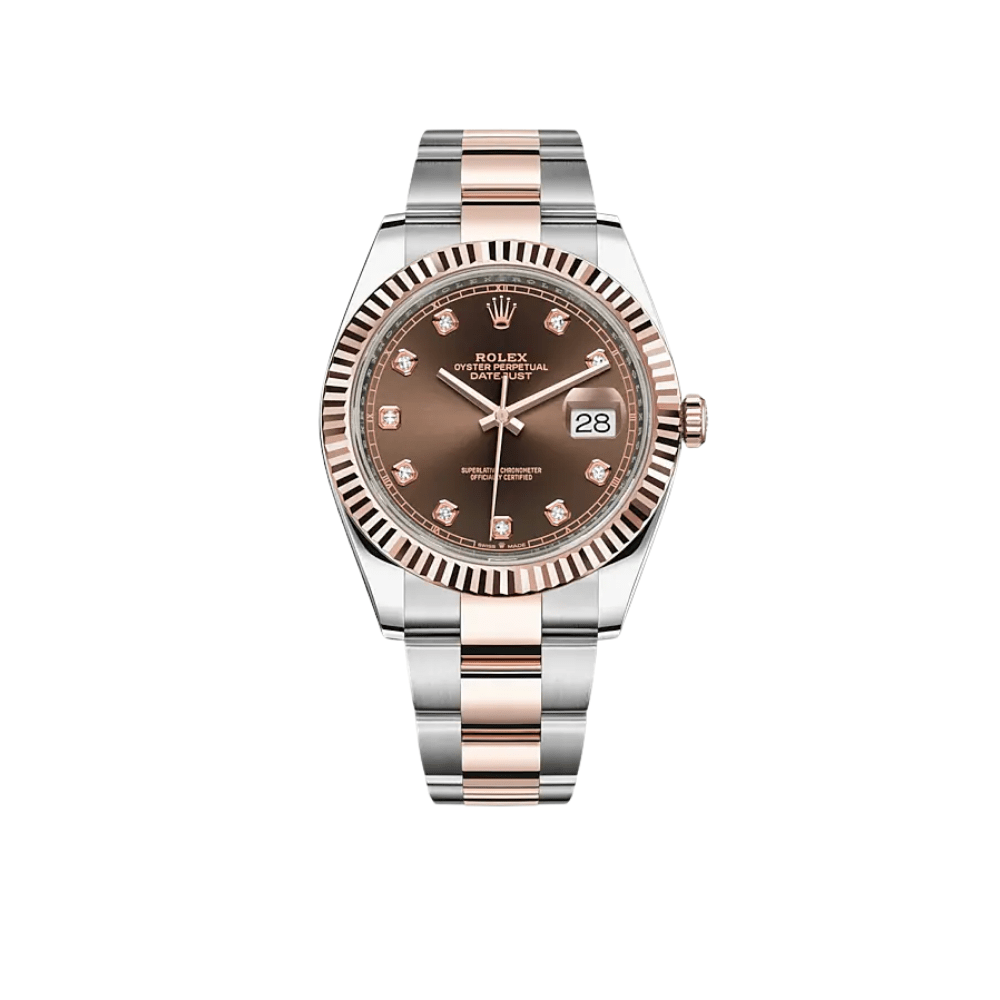 Rolex Datejust 126331 Rose Gold Stainless Steel Chocolate Diamond Dial - View 2