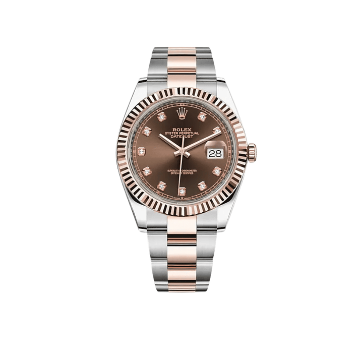 Rolex Datejust 126331 Rose Gold Stainless Steel Chocolate Diamond Dial - View 2