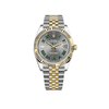 Rolex Datejust 126333 'Wimbledon' Oro Amarillo Acero Esfera Gris Jubilee