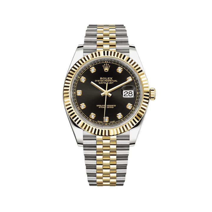 Rolex Datejust 126333 Yellow Gold & Stainless Steel Black Diamond Dial Jubilee - View 3
