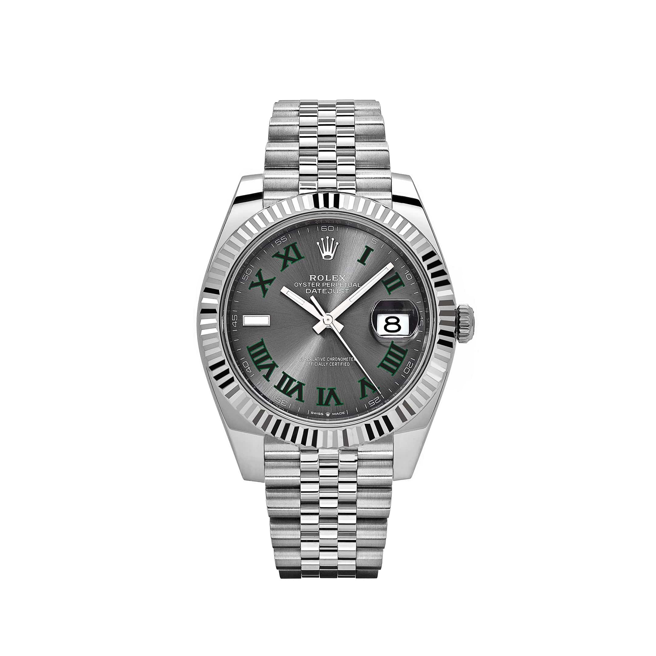 Rolex Datejust 126334 'Wimbledon' Stainless Steel Slate Dial Jubilee (2022) - View 12
