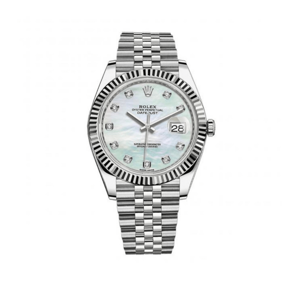 Rolex Datejust 126334 Stainless Steel Diamond Mother Of Pearl Dial Jubilee - View 8