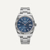 Rolex Datejust 126334 Acero Inoxidable con Bisel Estriado, Esfera Azul y Brazalete Oyster