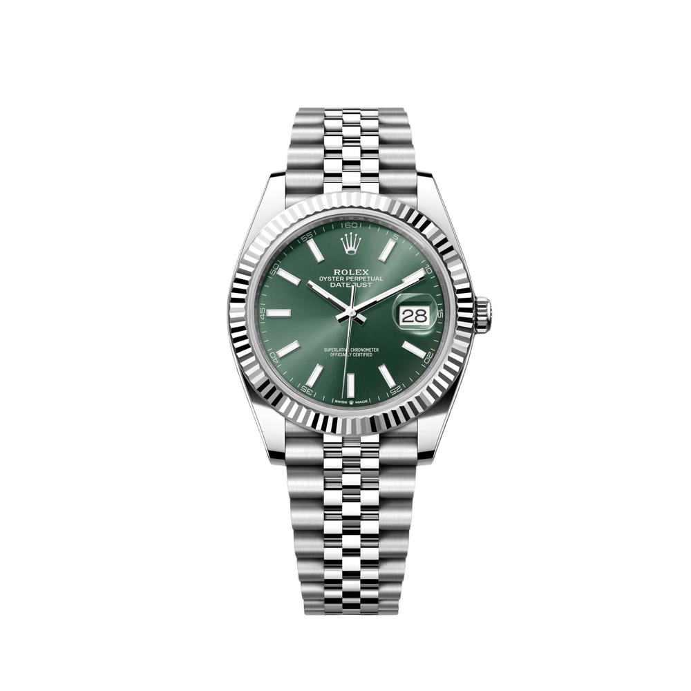 Rolex Datejust 126334 Stainless Steel Green Dial Jubilee (2024) - View 2