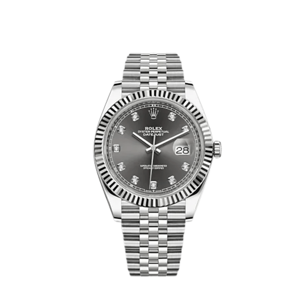 Rolex Datejust 126334 Stainless Steel Slate Diamond Dial Jubilee - View 8