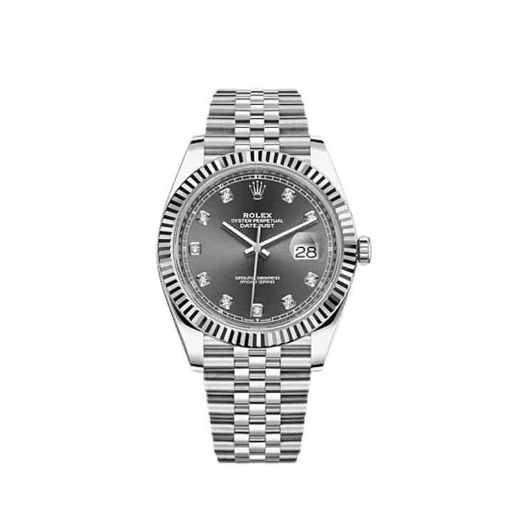 Rolex Datejust 126334 Stainless Steel Slate Diamond Dial Jubilee - View 8