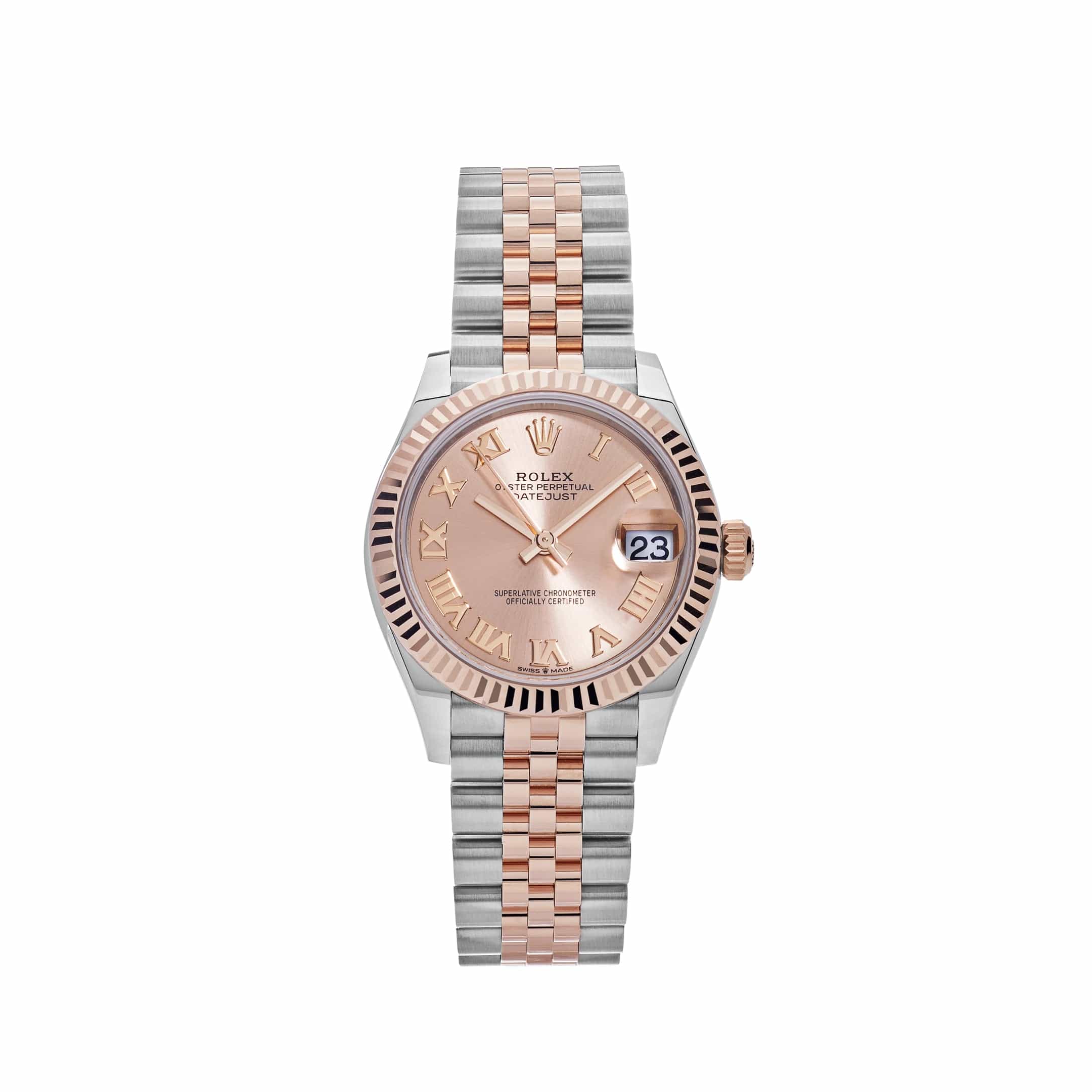 Rolex Datejust 278271 'Ladies' Rose Gold Stainless Steel Roman Pink Dial Jubilee (2023) - View 13