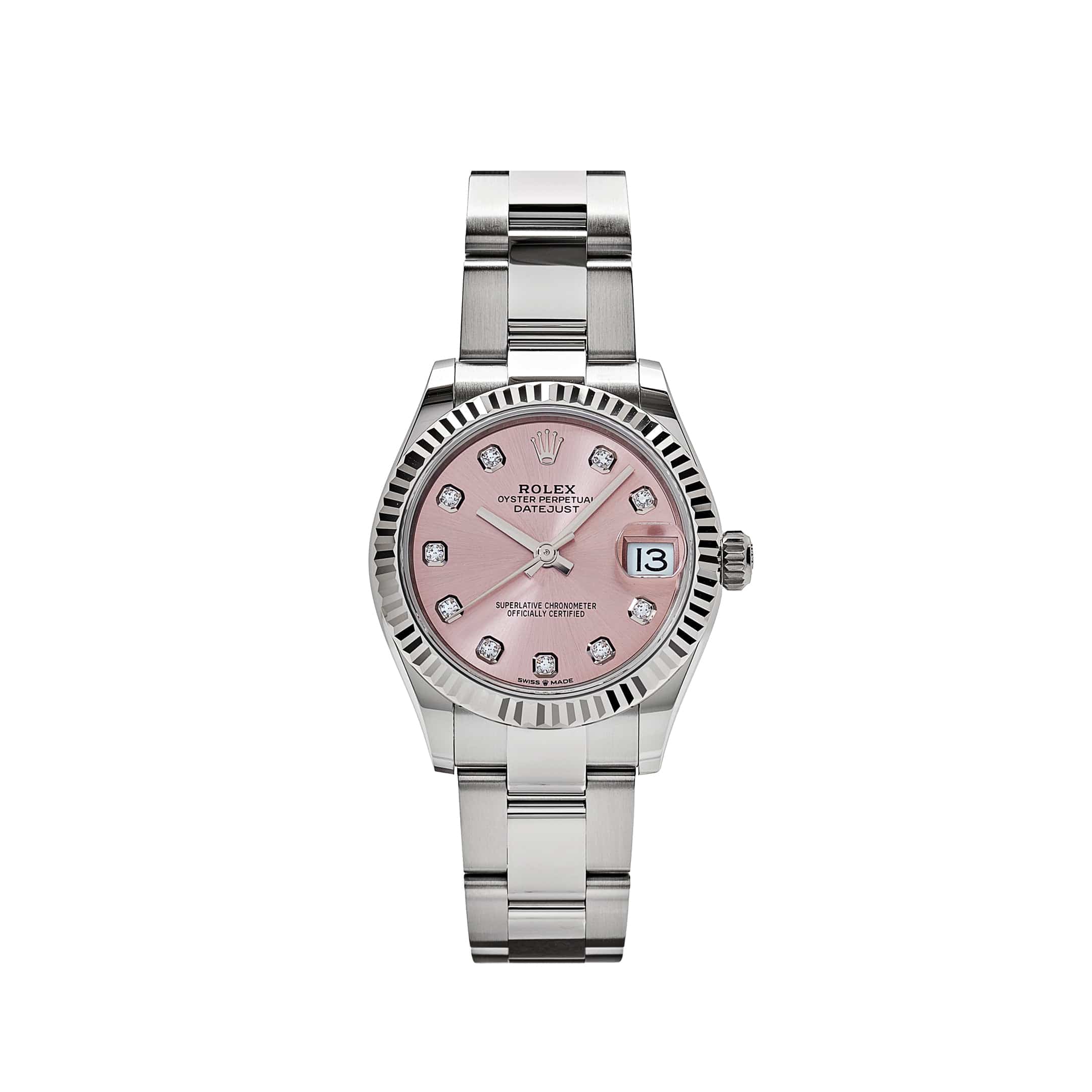 Rolex Datejust 278274 'Ladies' Stainless Steel Pink Diamond Dial - View 12