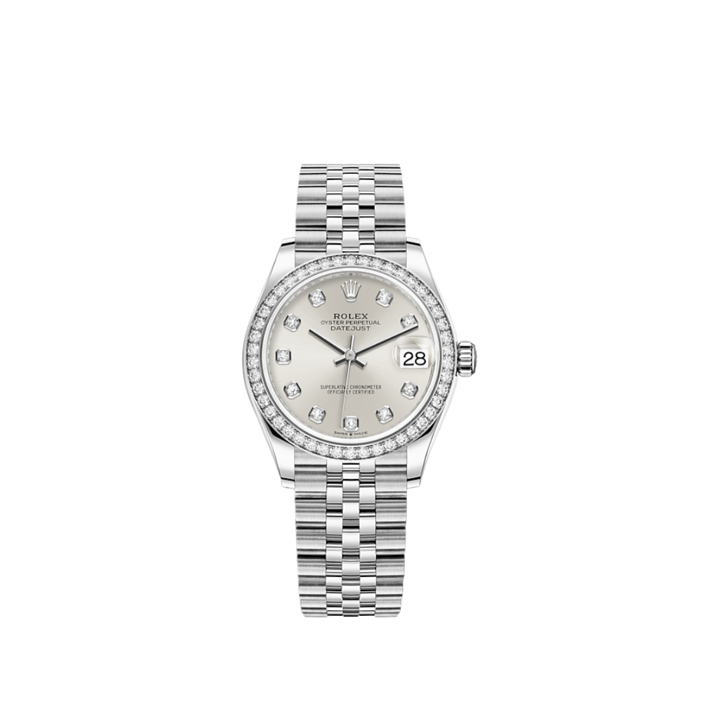 Rolex Datejust 278384RBR 'Ladies' White Gold Stainless Steel Silver Dial - View 6