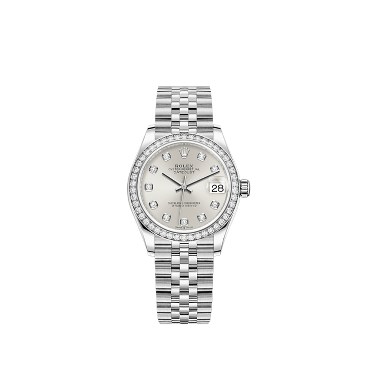 Rolex Datejust 278384RBR 'Ladies' White Gold Stainless Steel Silver Dial - View 6