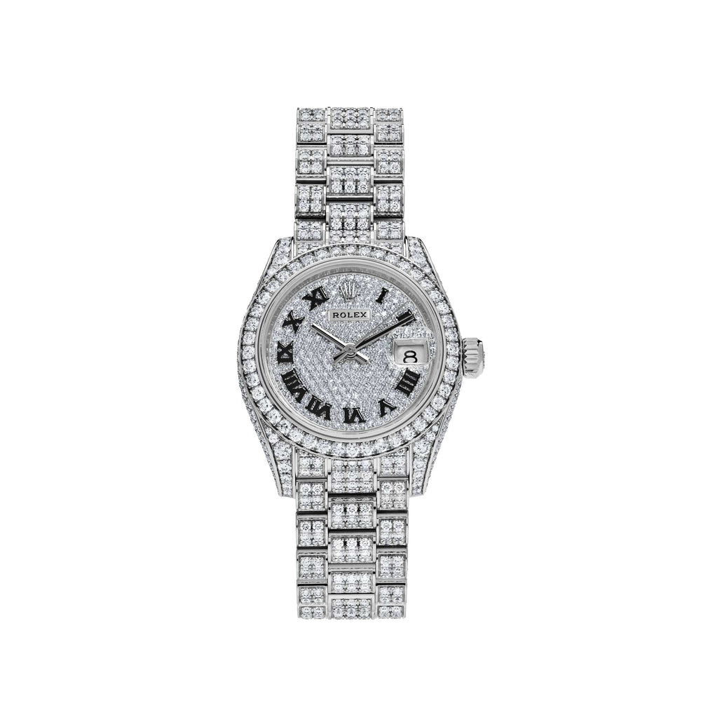 Rolex Datejust 279459RBR 'Ladies' White Gold Pave Set Diamonds - View 4