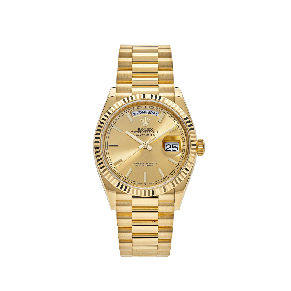 Rolex Day-Date 128238 Yellow Gold Champagne Dial - View 13