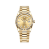 Rolex Day-Date 128238 Yellow Gold Champagne Diamond Dial