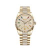 Rolex Day-Date 128238 Oro amarillo Esfera arcoíris pavé de diamantes