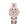 Rolex Day-Date 128345RBR Rose Gold Rainbow Pave Diamond Set