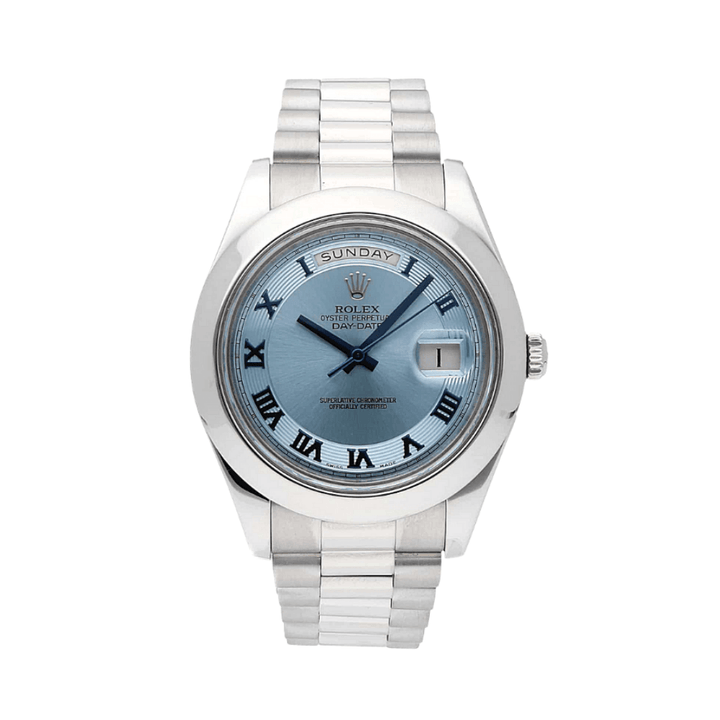 Rolex Day-Date 218206 Platinum Ice Blue Dial - View 2