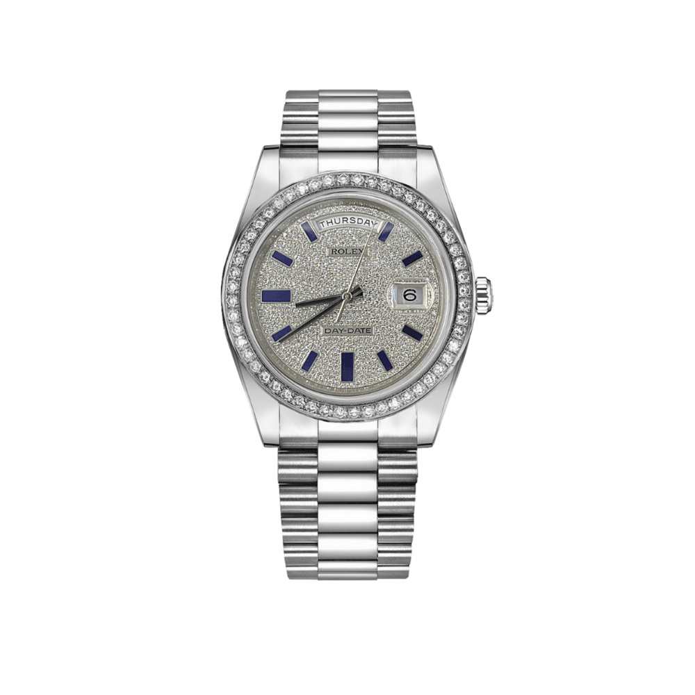 Rolex Day-Date 218349 White Gold Diamond Dial - View 2