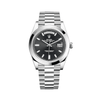 Rolex Day-Date 228206 Platino Esfera Negra con Diamantes