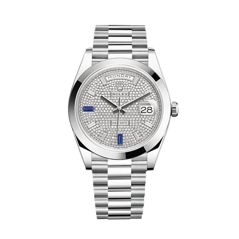 Rolex Day-Date 228206 Platinum Diamond-Paved Dial - View 2
