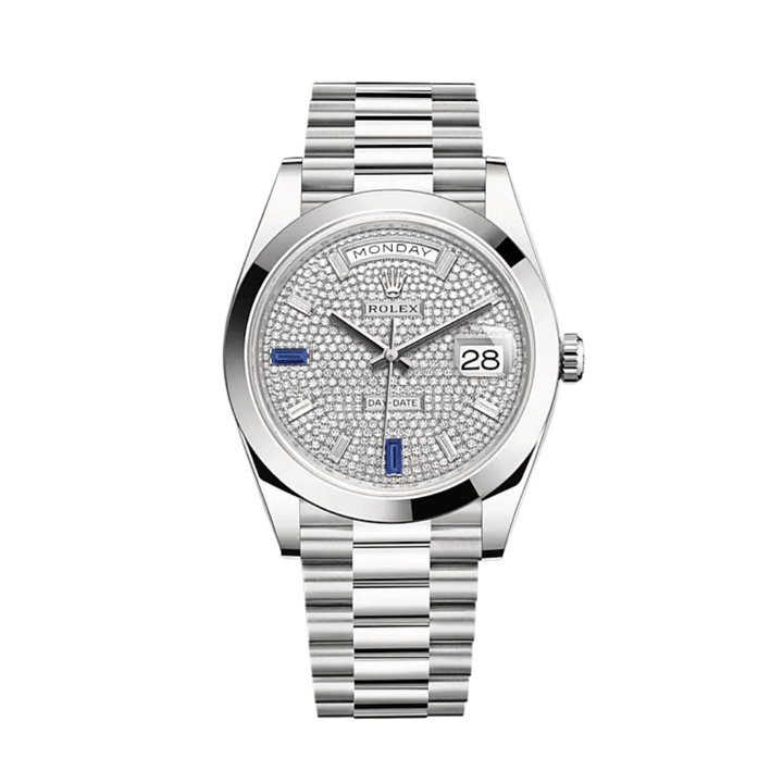 Rolex Day-Date 228206 Platinum Diamond-Paved Dial - View 2