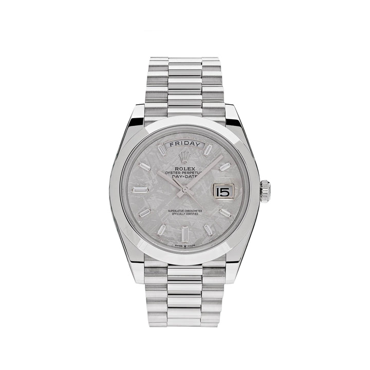Rolex Day-Date 228206 Platinum Meteorite Diamond Dial - View 13