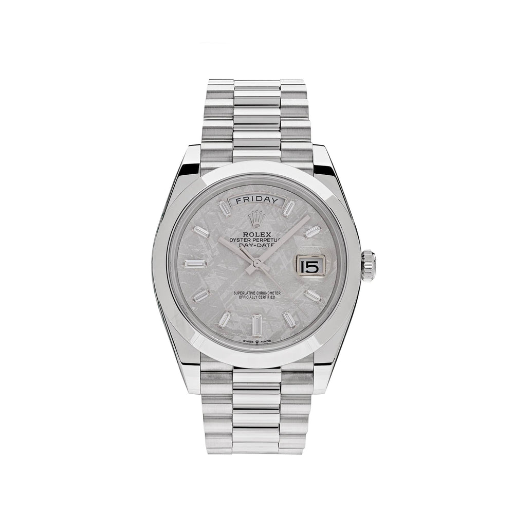 Rolex Day-Date 228206 Platinum Meteorite Diamond Dial - View 13