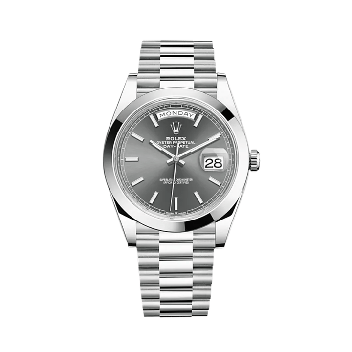 Rolex Day-Date 228206 Platinum Slate Dial - View 2
