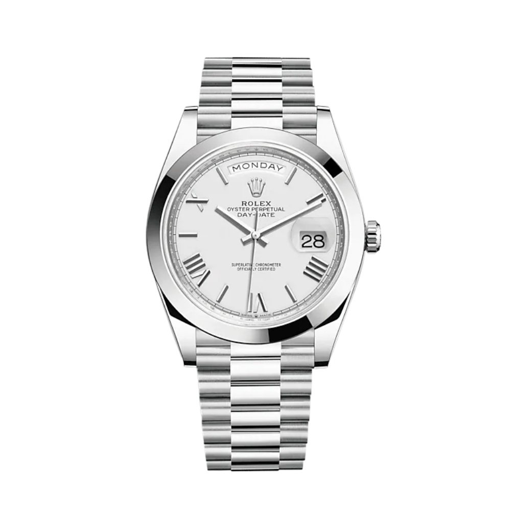 Rolex Day-Date 228206 Platinum White Dial - View 2
