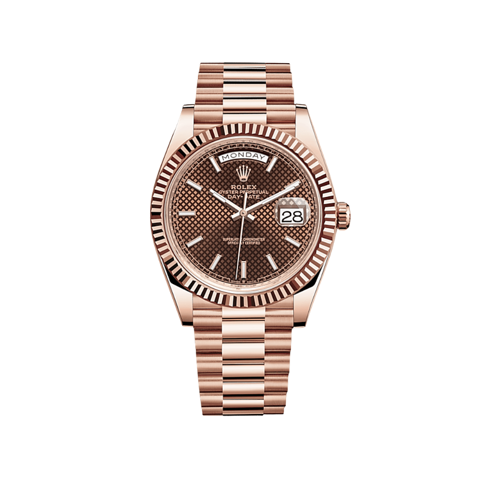 Rolex Day-Date 228235 Rose Gold Chocolate Dial - View 2
