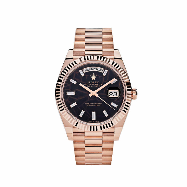 Rolex Day-Date 228235 Rose Gold Eisenkiesel Diamond Dial - View 4