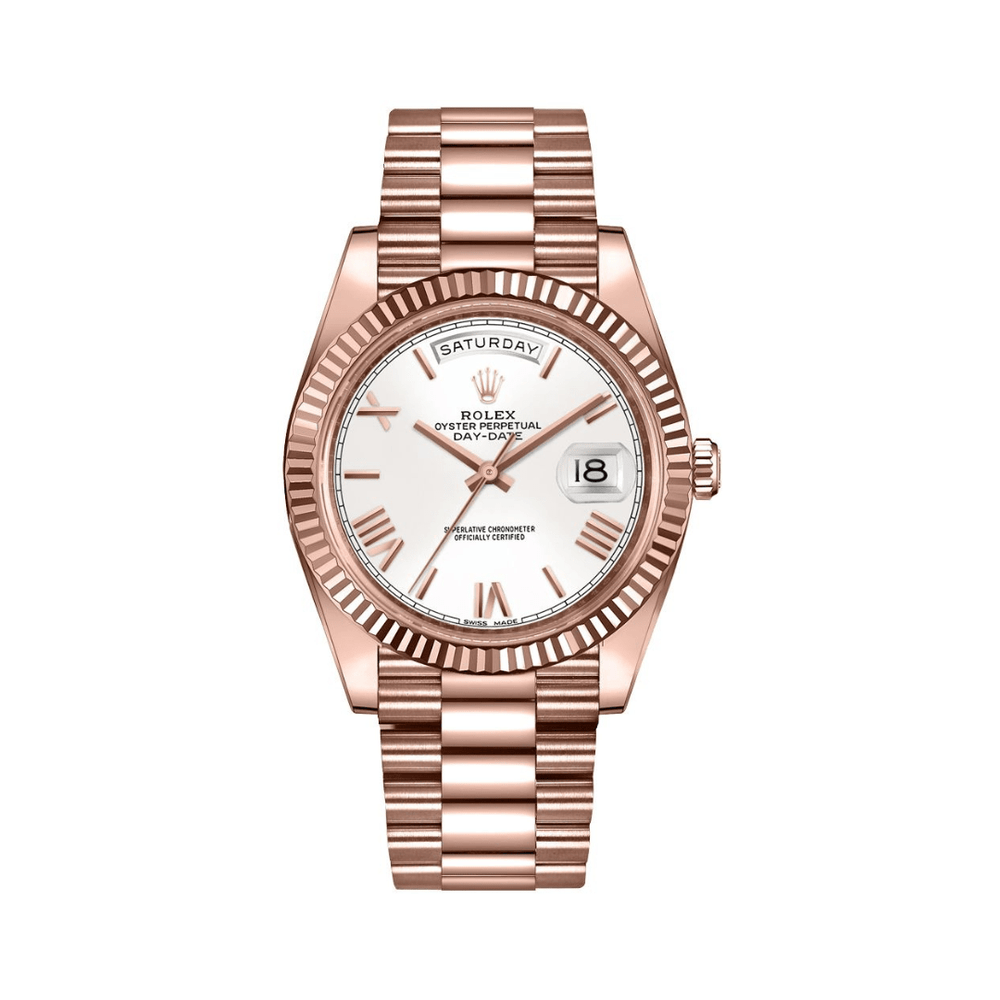 Rolex Day-Date 228235 Rose Gold White Roman Dial - View 6