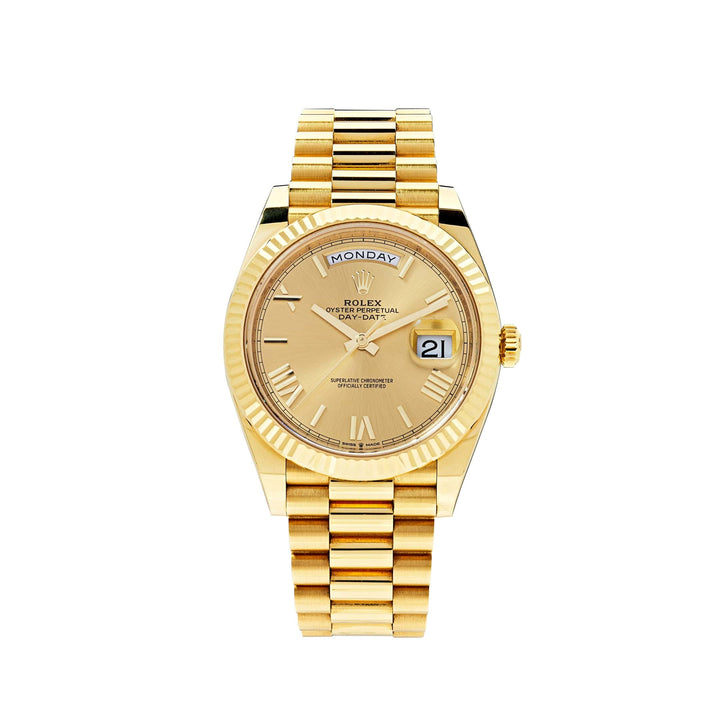 Rolex Day-Date 228238 Yellow Gold Champagne Roman Dial (2024) - View 6
