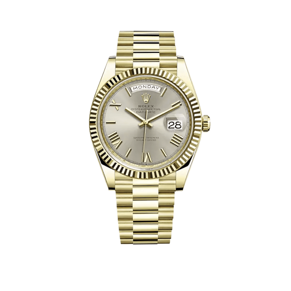 Rolex Day-Date 228238 Yellow Gold Silver Dial (2023) - View 2