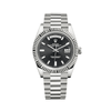 Rolex Day-Date 228239 White Gold Black Diamond Dial