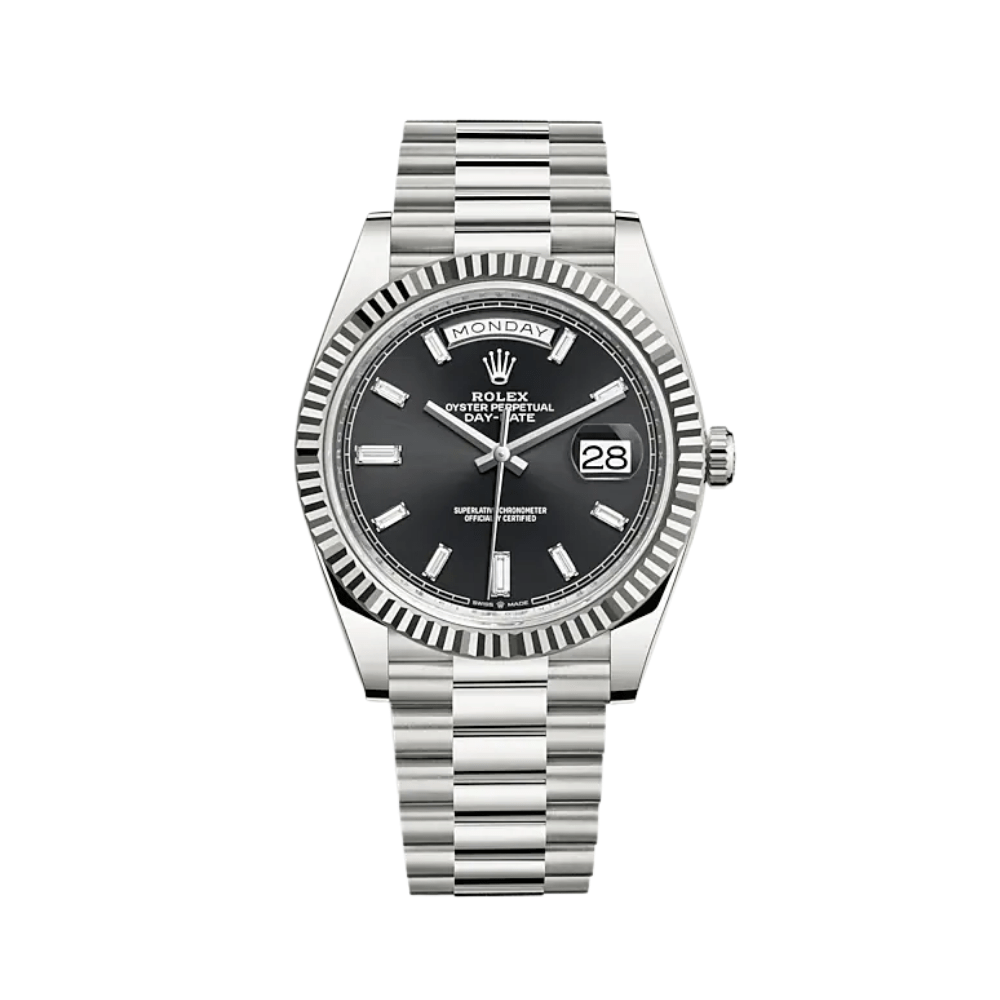 Rolex Day-Date 228239 White Gold Black Diamond Dial - View 2