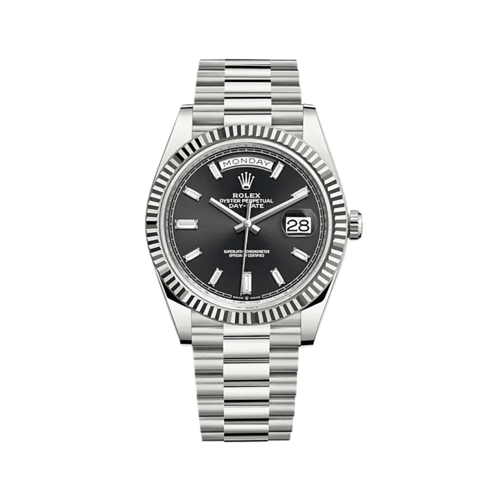 Rolex Day-Date 228239 White Gold Black Diamond Dial - View 2