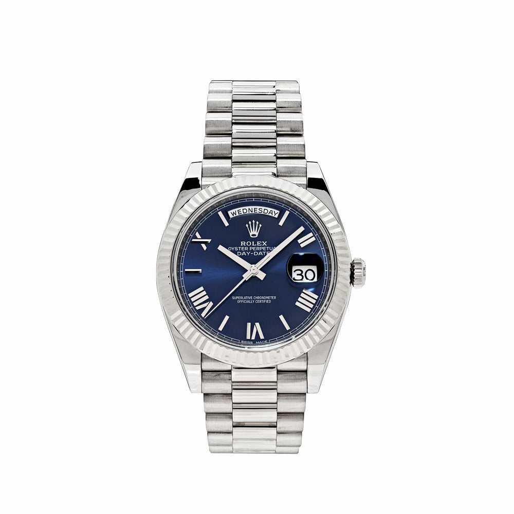 Rolex Day-Date 228239 White Gold Blue Dial (2018) - View 12