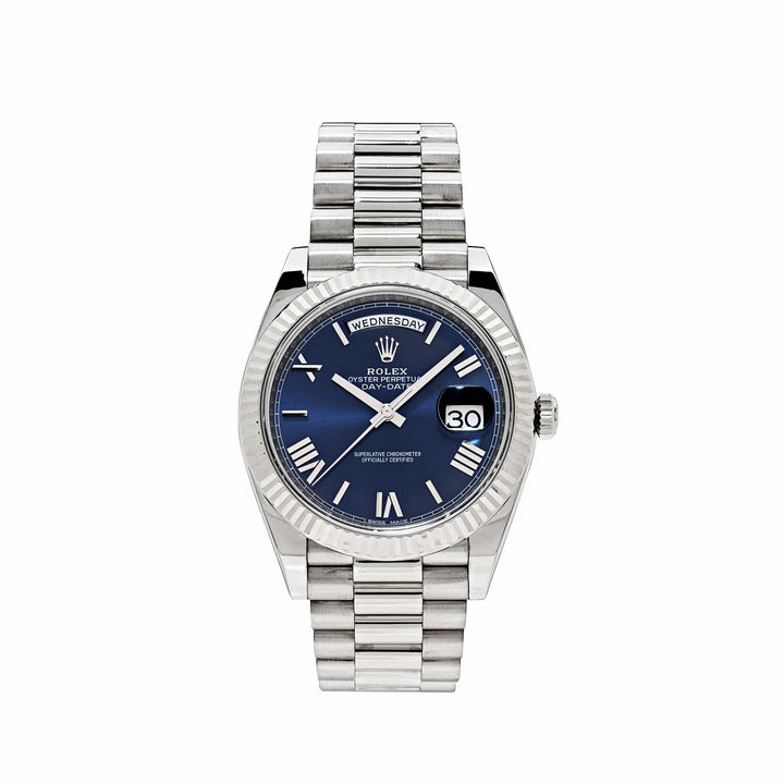 Rolex Day-Date 228239 White Gold Blue Dial (2018) - View 12
