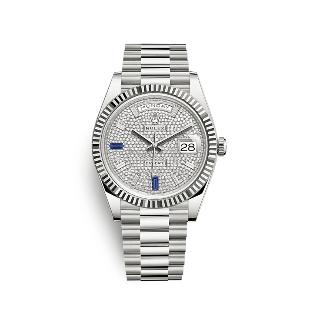 Rolex Day-Date 228239 White Gold Diamond-Paved Dial - View 2