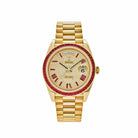 Rolex Day-Date 228398TRU Yellow Gold Roman Dial Ruby Bezel - View 13