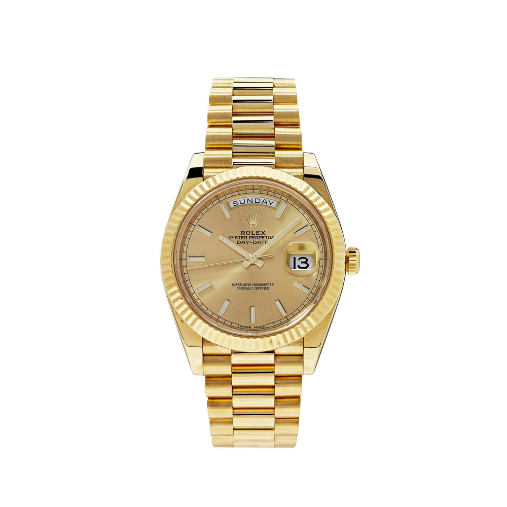 Rolex Day-Date 40 Yellow Gold Champagne Dial 228238 (2023) - View 8