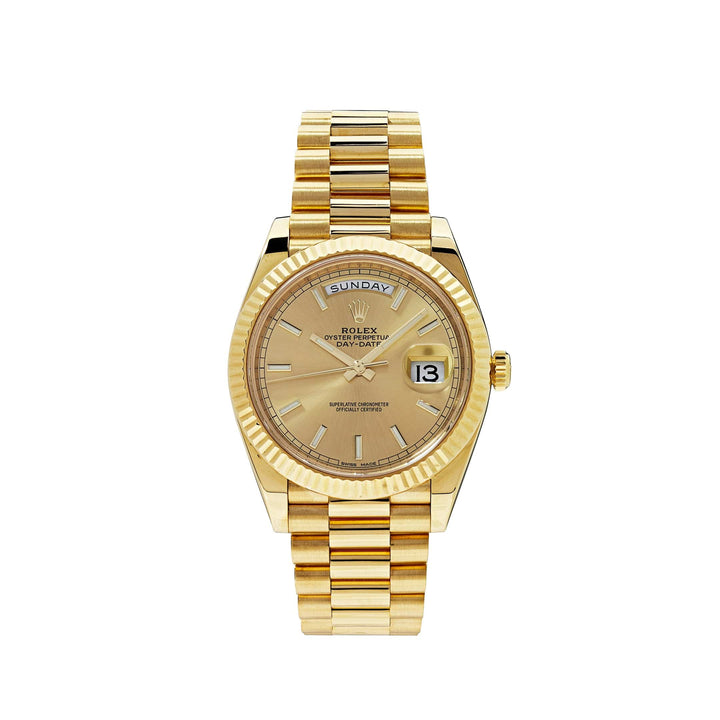 Rolex Day-Date 40 Yellow Gold Champagne Dial 228238 (2023) - View 8
