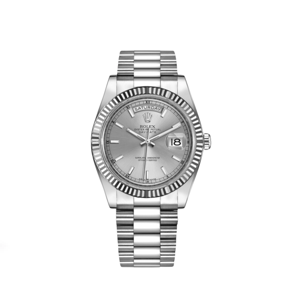 Rolex Day-Date II 218239 White Gold Silver Dial (2022) - View 6