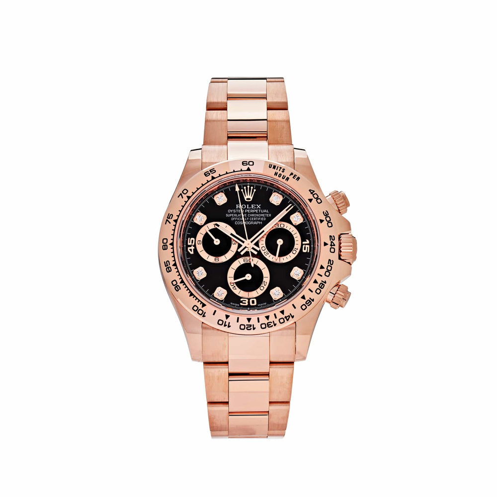 Rolex Daytona 116505 Rose Gold Black Diamond Dial (2022) - View 4