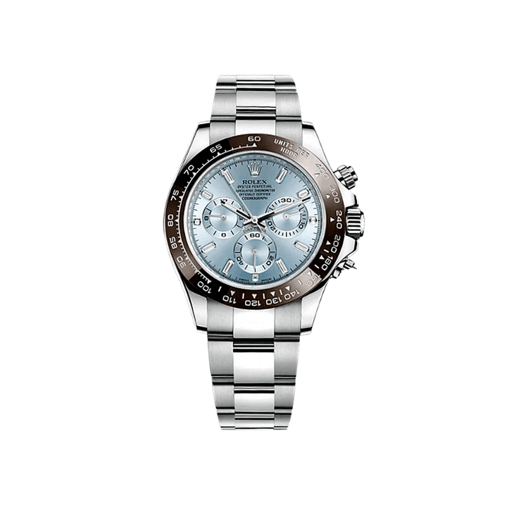 Rolex Daytona 116506 Platinum Ice Blue Baguette Diamond Dial - View 2