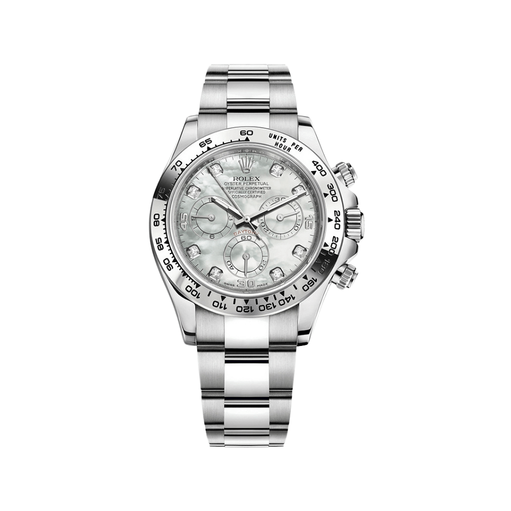 Rolex Daytona 116509 White Gold Mother Of Pearl Diamond Dial - View 10