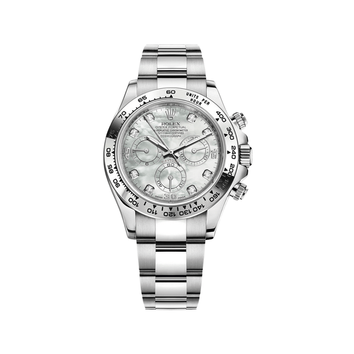 Rolex Daytona 116509 White Gold Mother Of Pearl Diamond Dial - View 10