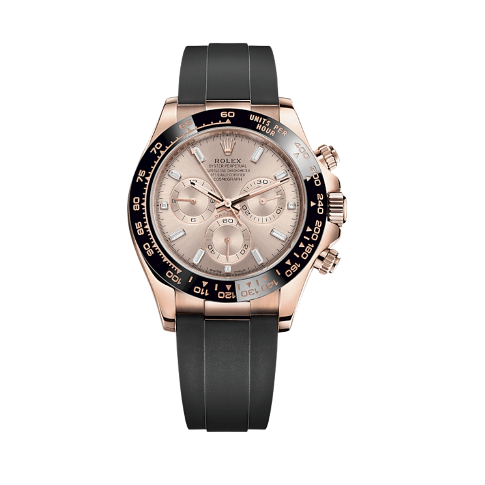 Rolex Daytona 116515LN Rose Gold Baguette Diamond Sundust Dial - View 2