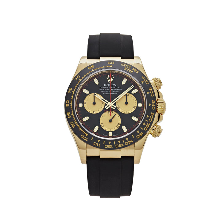 Rolex Daytona 116518LN 'Paul Newman' Yellow Gold Black Dial - View 8