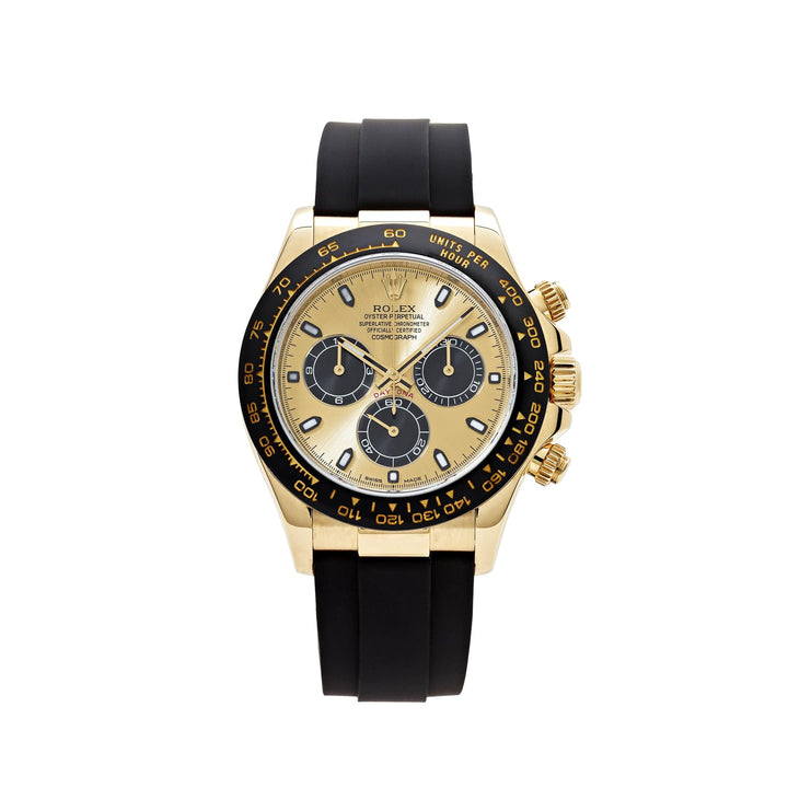 Rolex Daytona 116518LN Yellow Gold Champagne Black Dial (2022) - View 8